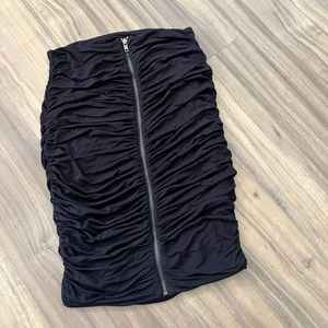 Bailey 44 Black Ruched Skirt